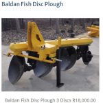 Baldan Fish Disc Plough 3 Disc